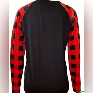 LOVEU.DEAR size XL, Black and Red Checkered Long Sleeves Shirt. NWT!!!
